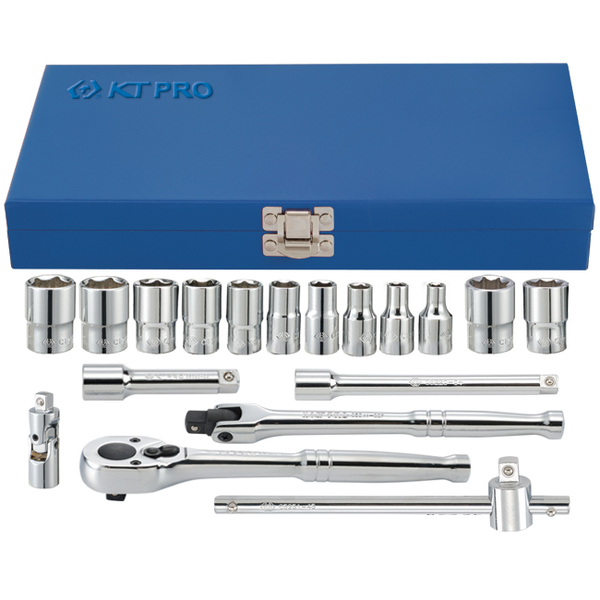 Kt Pro Tools 1/4" Drive Metric, 18 pcs A2504MR