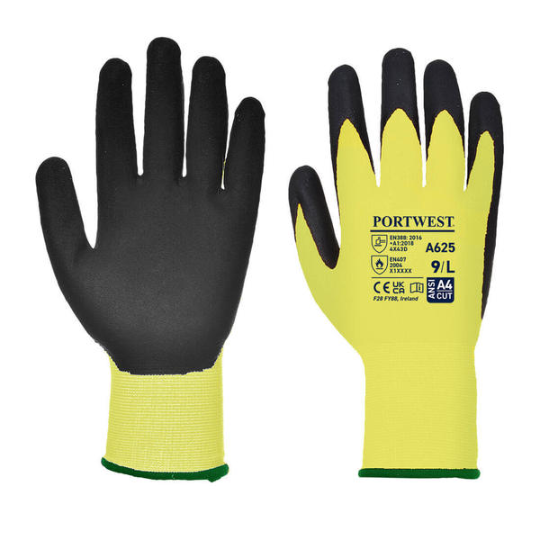 Portwest Vis-Tex PU Cut Resistant Glove, L A625