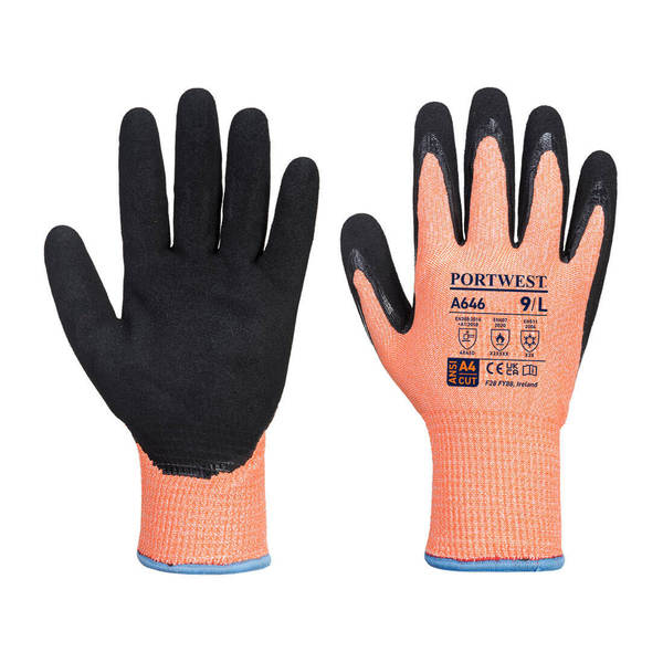 Portwest Vis-Tex HR Cut Winter Glove, Med A646