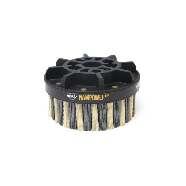 Nampower Brush NAMPOWER ADD1253880 Abrasive Disc Brush, Dot Style, 125mm Diameter, 38mm Trim, 80 Grit ADD1253880