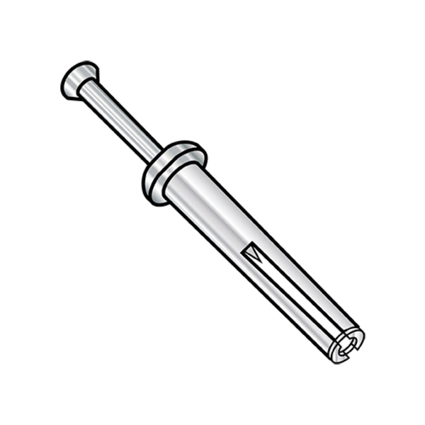 Zoro Select Nail Drive Anchor, 1/4" Dia., 1-1/2" L, Stainless Steel 100 PK 1424ADH188