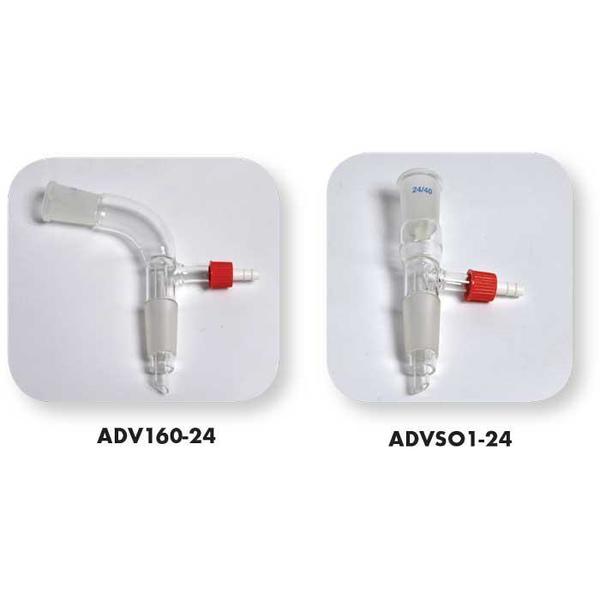 United Scientific Vacuum Adapter, Straight, 24/40 Joint ADVS01-24