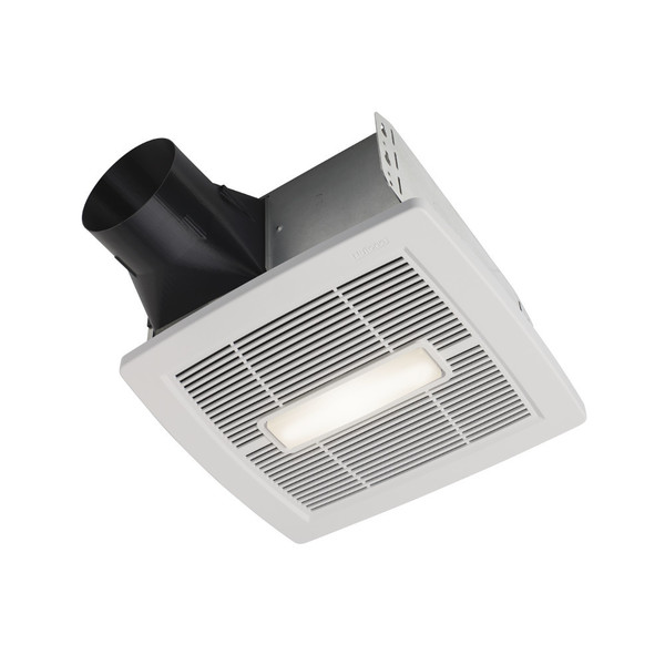 Broan Exhaust Fan, LED Fan/Light, Selectable 50, Energy Star® Certified AE50110DCSL