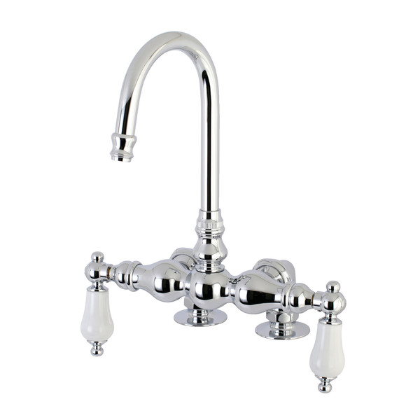 Kingston Brass Deck-Mount Clawfoot Tub Faucet, Polished Chrome, Deck Mount AE94T1