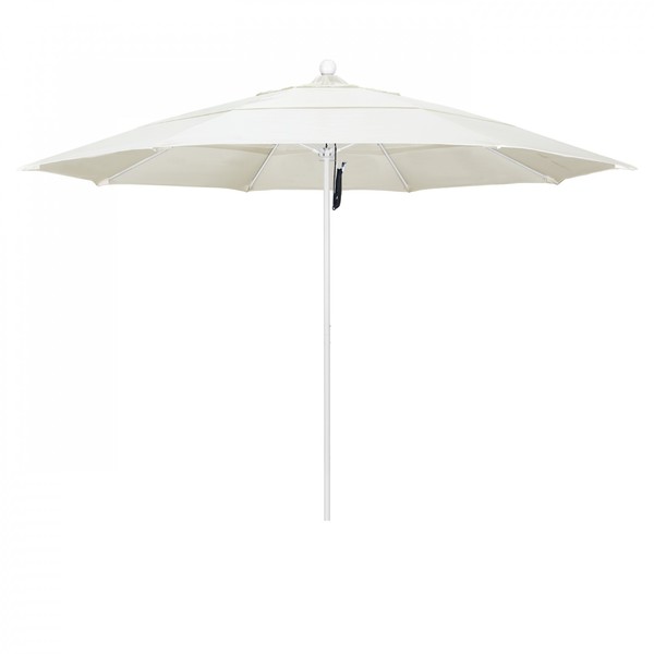 March Patio Umbrella, Octagon, 107" H, Sunbrella Fabric, Canvas 194061001967