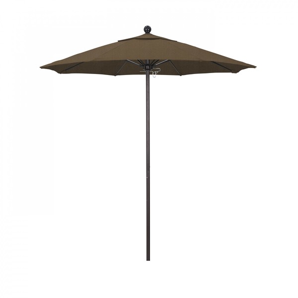 March Patio Umbrella, Octagon, 96" H, Olefin Fabric, Woven Sesame 194061004203