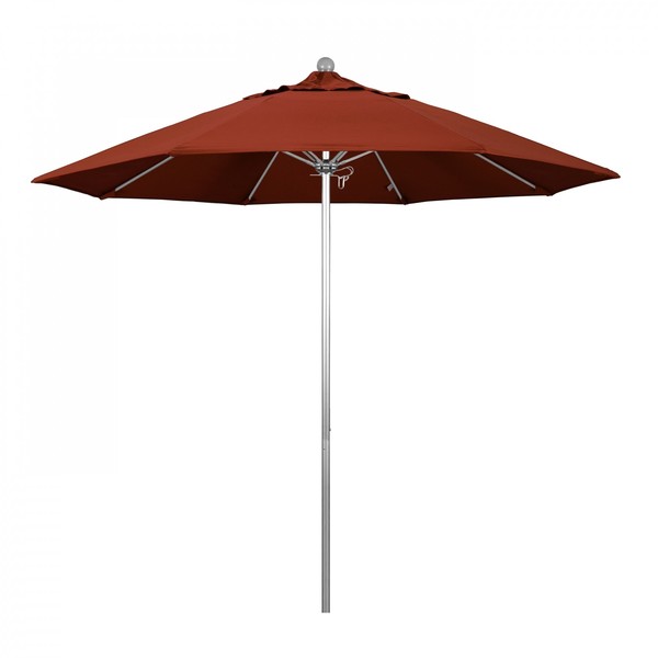 California Umbrella Patio Umbrella, Octagon, 103" H, Sunbrella Fabric, Terracotta 194061005576