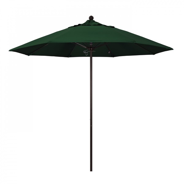 March Patio Umbrella, Octagon, 103" H, Pacifica Fabric, Hunter Green 194061007051