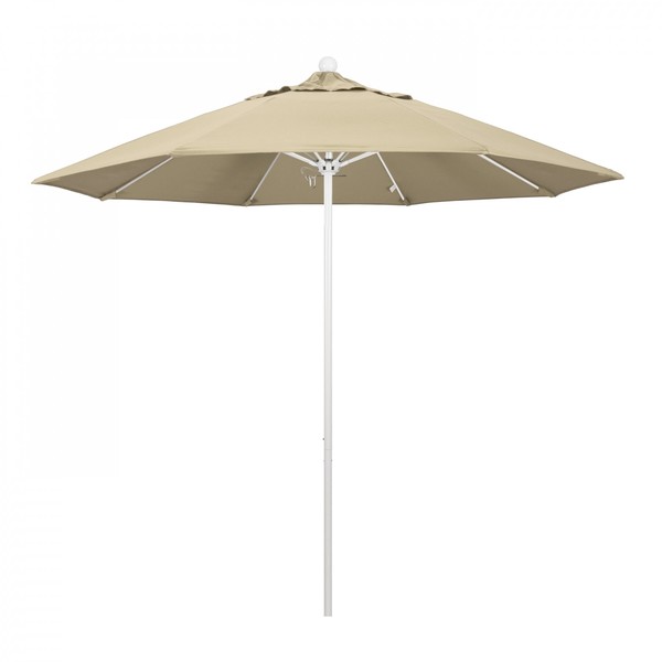 California Umbrella Patio Umbrella, Octagon, 103" H, Sunbrella Fabric, Antique Beige 194061007327