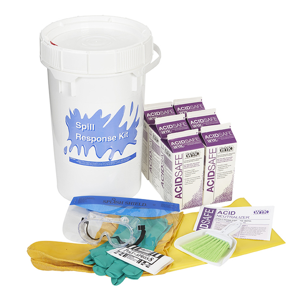 Wyk Spill Kit, Acidsafe, Gal Pail AS3105