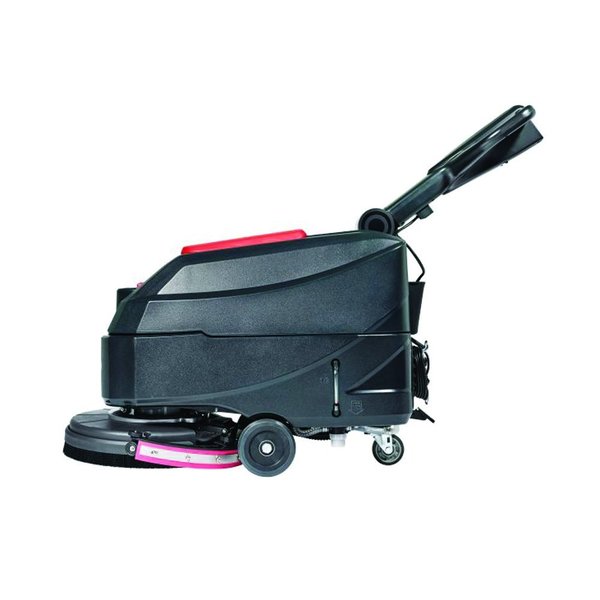 Electric Walk-Behind Auto Floor Scrubber, 17 Cleaning Path, Corded, Global Industrial