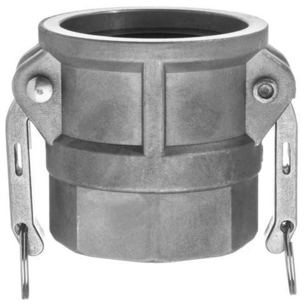 Usa Industrials Cam and Groove Fitting, Aluminum, D, 1/2" Coupler x 1/2" Female NPT BULK-CGF-122