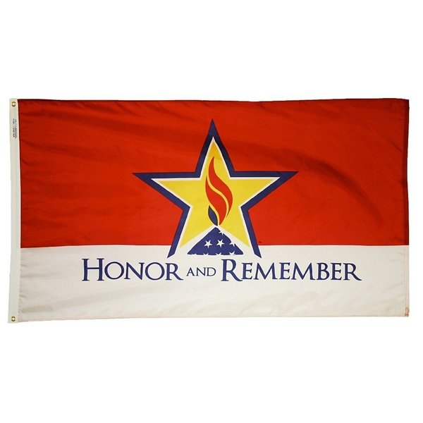 Annin Flagmakers Honor and Remember Flag, 2ft.x3ft 1958