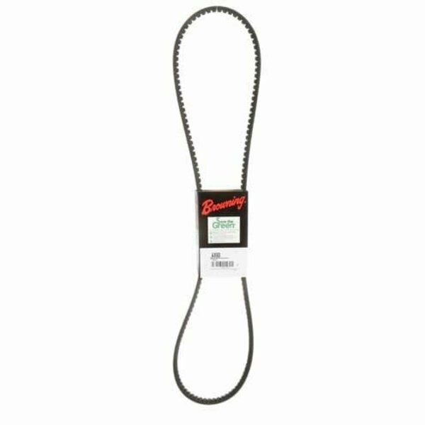 Zoro Select AX60 Cogged V-Belt, 62" Outside Length, 1/2" Top Width, 1 Ribs 162R24