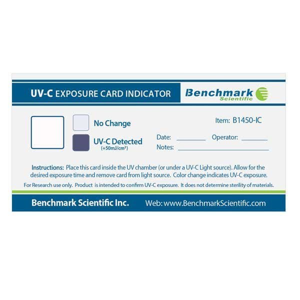 Benchmark Scientific UV-C Exposure Card Indicator, PK25 B1450-IC