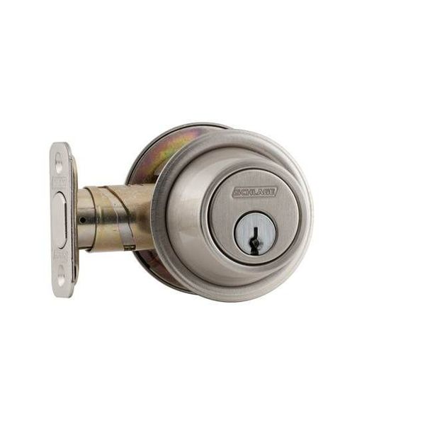 Schlage Commercial Satin Nickel Deadbolt B560PF619 B560PF619