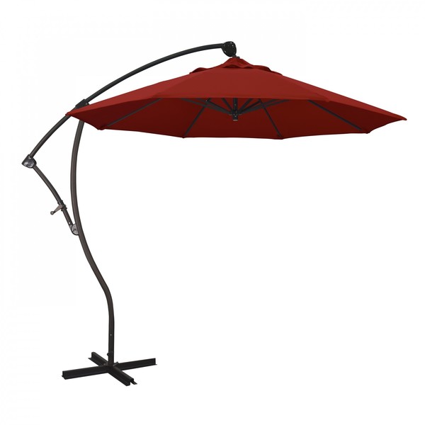 California Umbrella Patio Umbrella, Octagon, 95" H, Pacifica Fabric, Red 194061010488