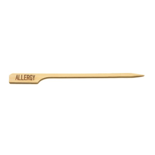 Tablecraft Picks, Allergy Paddle, 4-1/2", PK100 BAMP45A