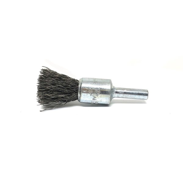 Brush Research Manufacturing BNS414 Solid End Brush. .500" Dia., .014CS, .875" Trim Length, .250" Shank Diameter BNS414