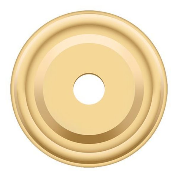 Deltana Base Plate For Knobs, 1" Diameter Lifetime Brass BPRC100CR003