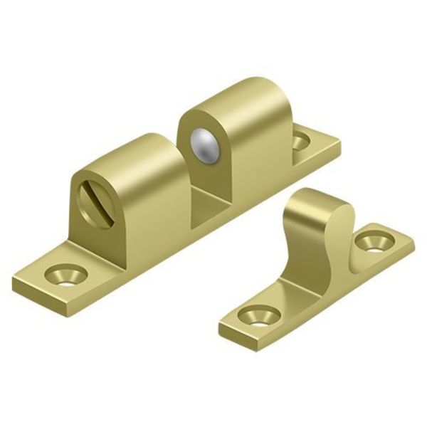 Deltana Ball Tension Catch 2-3/10" X 2/5" Bright Brass BTC20U3