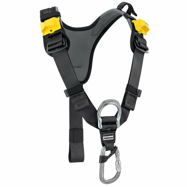 Petzl Chest Harness, Size Universal, Black/Yellow C081AA00