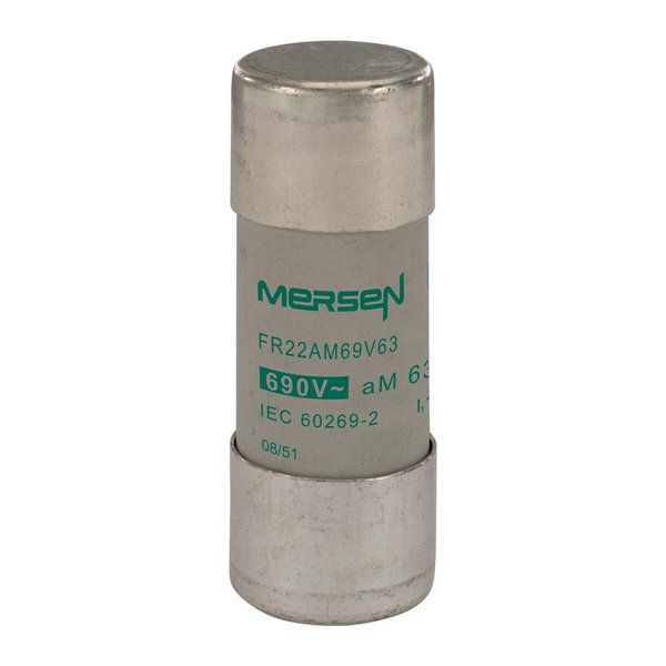 Mersen Midget Fuse, C21 Series, 63A, 690V AC, 120kA C215650