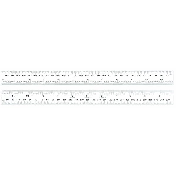 Starrett 300Mm Rule W/Slc C635-300 W/SLC