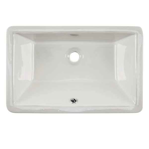 Cahaba Sink, Undrmt, 21", Glazed Porcelain Troug CA425T18-B