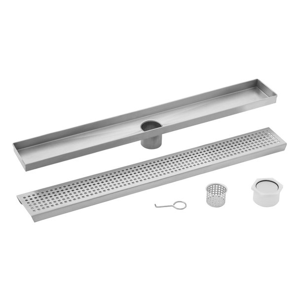 Cahaba Stainless Steel Square Grate Linear Show CASP36