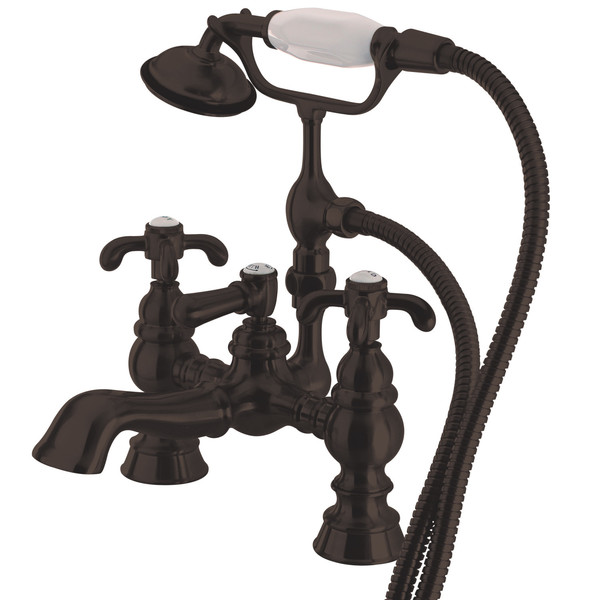 Kingston Brass Deck-Mount Clawfoot Tub Faucet, Oil Rubbed Bronze, Deck Mount CC1158T5