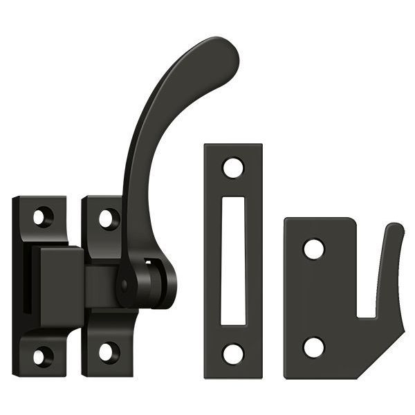 Deltana Window Lock, Casement Fastener, Reversible, 4-1/2" Oil Rubbed Bronze CF450U10B