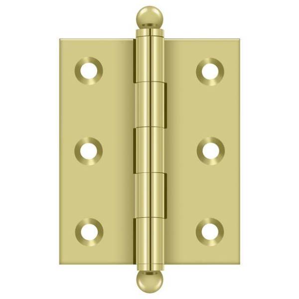 Deltana Bright Brass Door and Butt Hinge CH2520U3-UNL