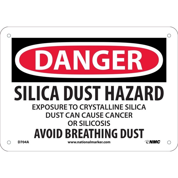 Nmc Silica Dust Hazard, D704A D704A