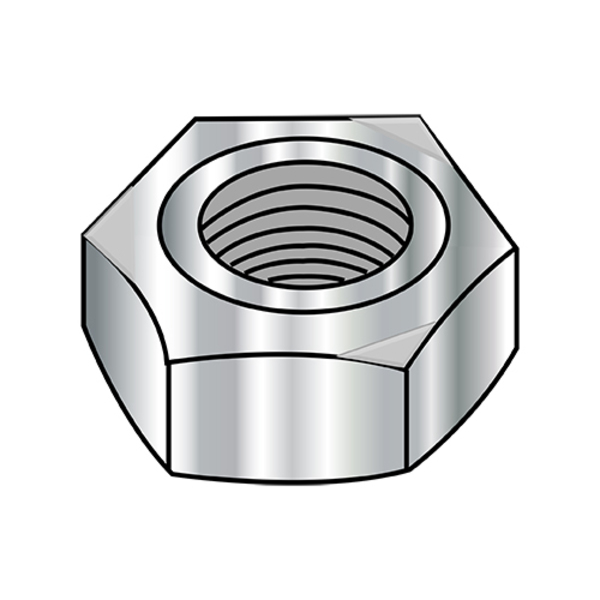 Zoro Select Hex Weld Nut, M6-1.00, Stainless Steel, 11 mm Wd, 5 mm Ht, 2500 PK M6D929A4