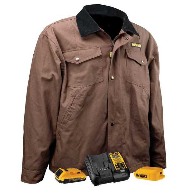 Dewalt 20 V, DEWALT(R) Unisex Heated Barn Coat Kitted , Unisex , Tobacco , S DCHJ083TD1-S