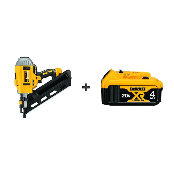 Dewalt DEWALT Nail Gun: Framing, Bare Tool+Bat DCN692B/DCB204