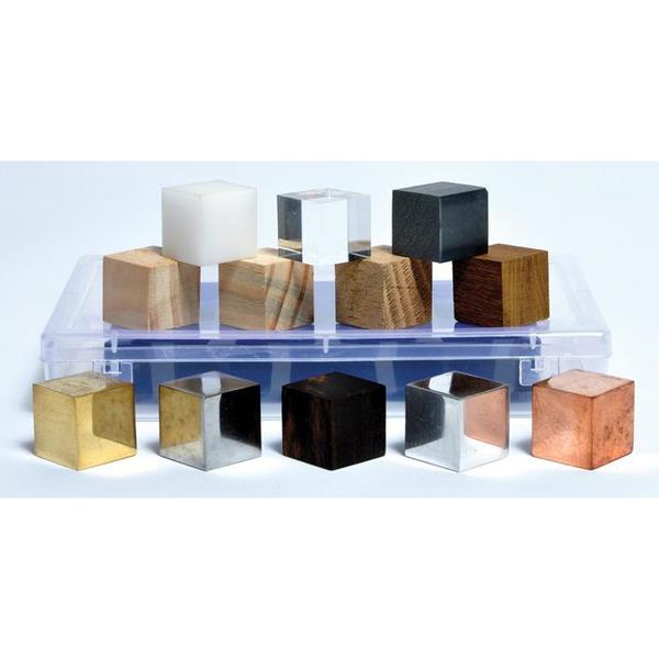 United Scientific Density Cube Set Of 12 In Plastic Storag DCSET12