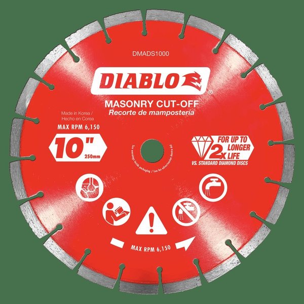 Diablo Diamond Segmented Masonry Cut-Off Discs DMADS1000