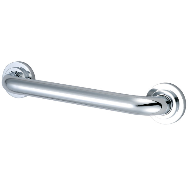 Kingston Brass 14-13/16" L, Modern, 17 ga. Brass, DR414121 12" Decorative 1-1/4" OD Grab B, Polished chrome DR414121