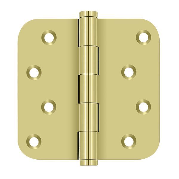 Deltana Bright Brass Radius Hinge DSB4R53-RZ