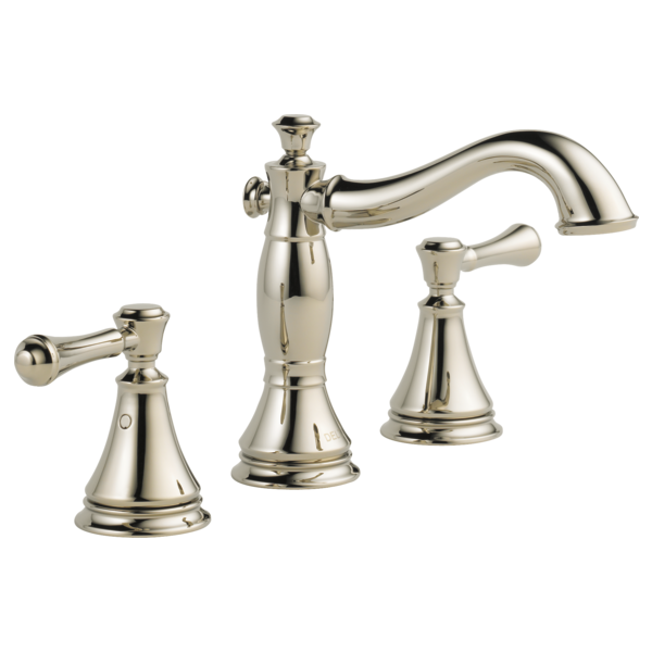 Delta 3-hole 6-16" installation Hole Widespread Lavatory Faucet, Polished Nickel 3597LF-PNMPU