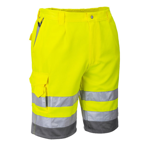 Portwest Hi-Vis P/C Shorts, XL E043