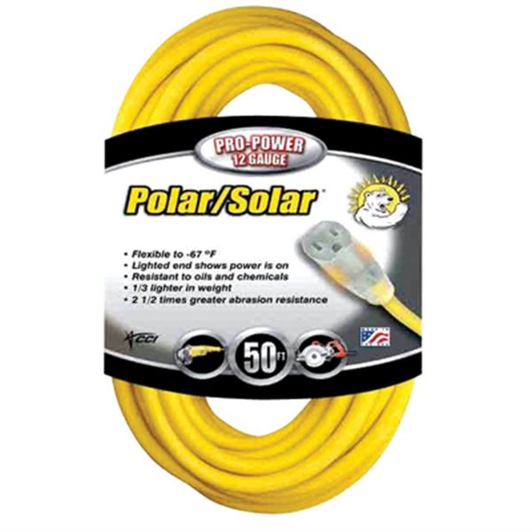 Southwire Foot Extension Cord Yellow, 50 ECI1688-0002