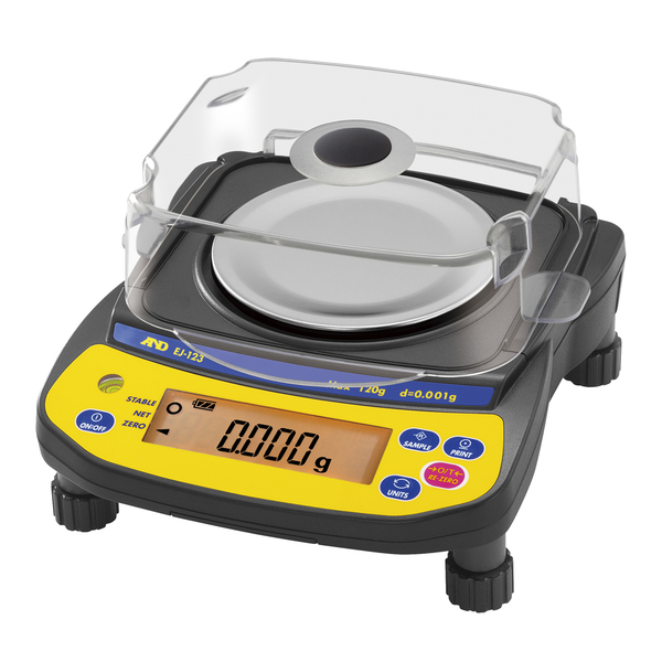 A&D Weighing Portable Balance 120X0.001g External Calibration EJ-123