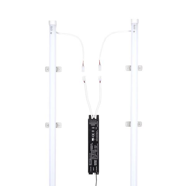 Esl Vision TiHO 2x4 LED RetroFit Kits, 30 Watt, 288 ESL-TIHO-K14-S-60W-2L-F50