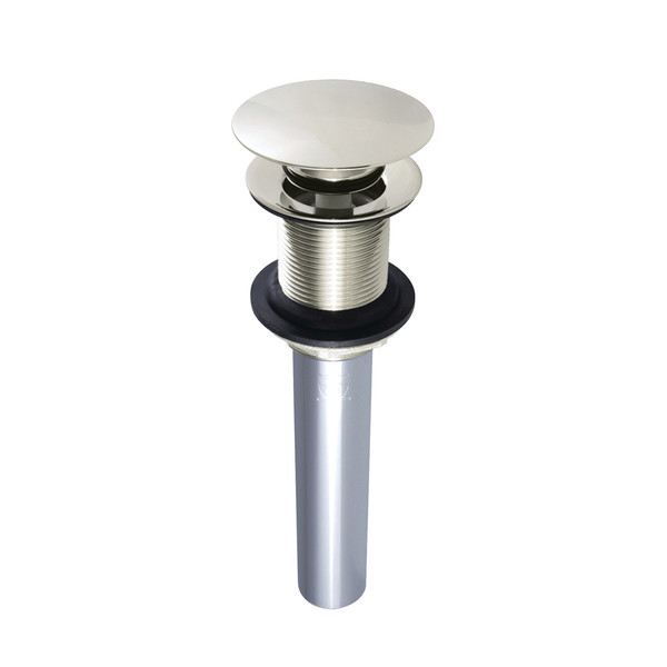 Kingston Brass Brass, Bathroom Sink Drain, Push Pop-Up Drain without Overflow EV7006