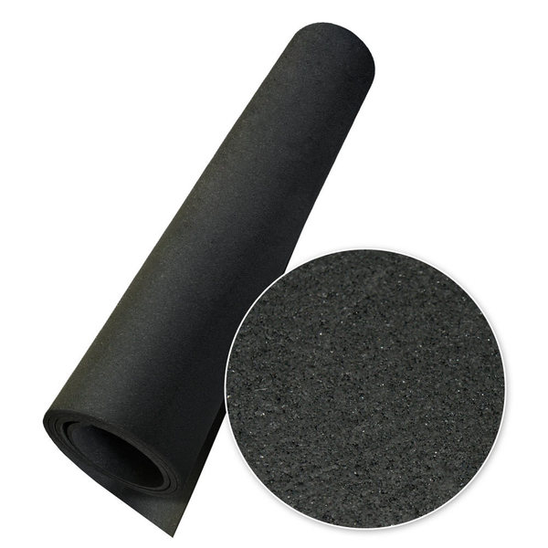 Rubber-Cal Rubber Cal "Elephant Bark" Rubber Flooring - 1/4 in. x 4 ft. x 4 ft. - Black 03_101_WAB