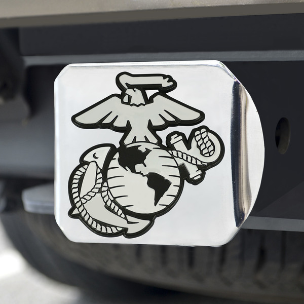 US Marine Corps V2 - Receiver Hitch Covers - Mad Taco Metal