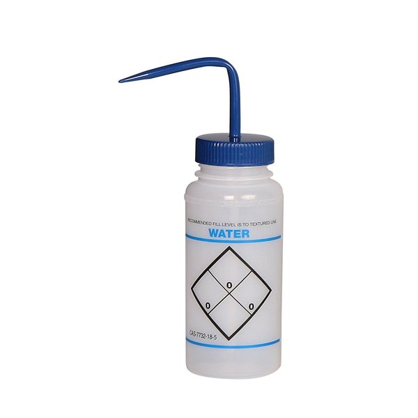 Sp Bel-Art Water 2-Color Wash Bottle, Safety Labele F11646-0621